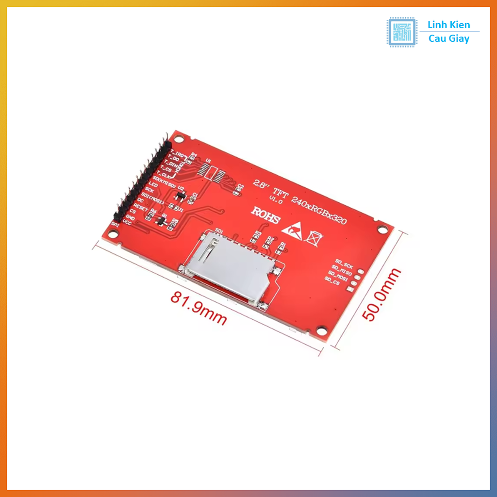 Màn hình LCD TFT 2.8 Inch Giao tiếp SPI ST7789