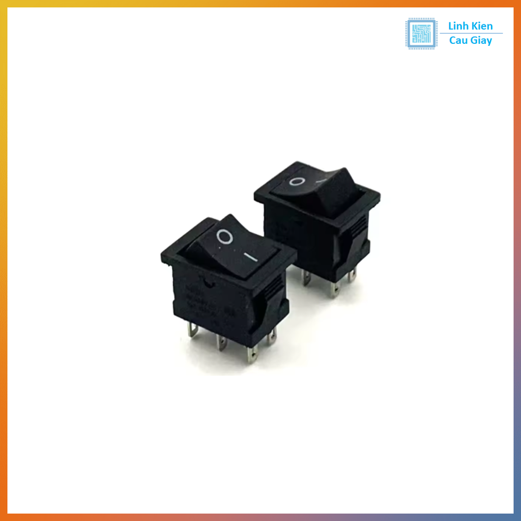 Công tắc bập bênh 6 chân KCD1 250v 6A