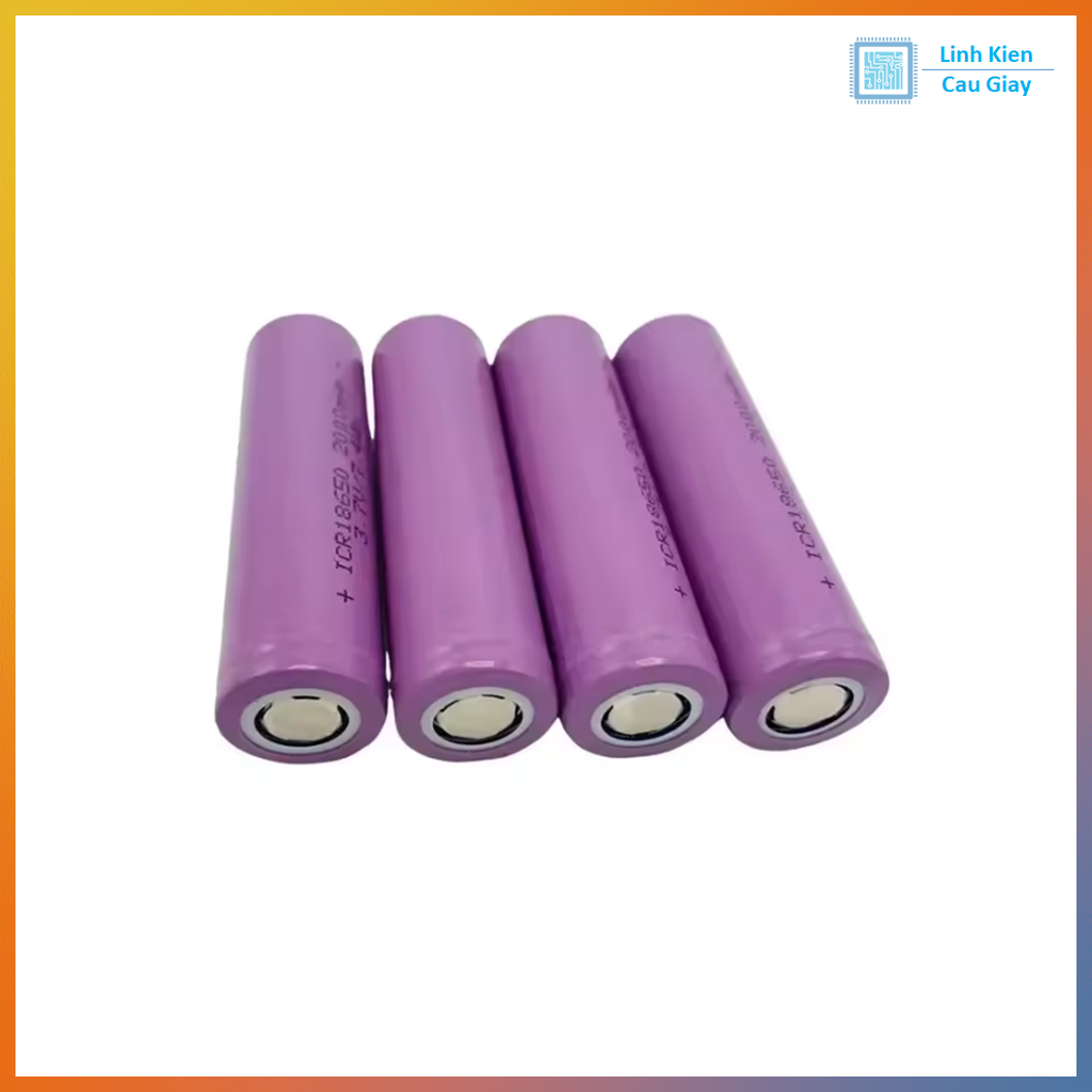 Pin 18650 dòng xả 3C (6A) - 2000mAh