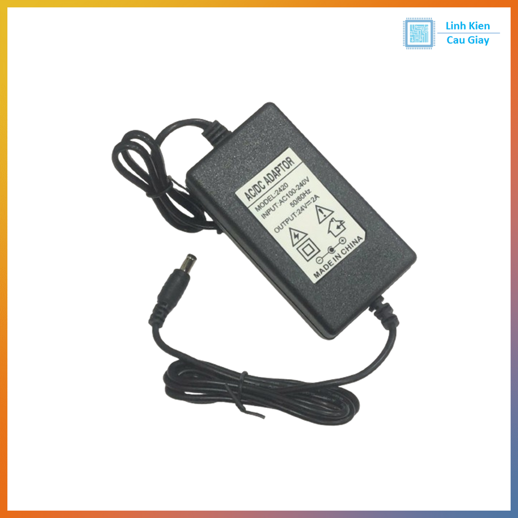 Nguồn Adapter 24V 1/2A đầu ra Jack DC 5.5*2.5mm