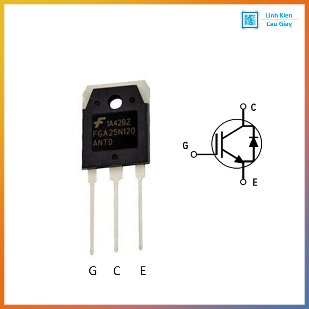 Linh kiện 25N120 DIP TO-220 1200V 25A