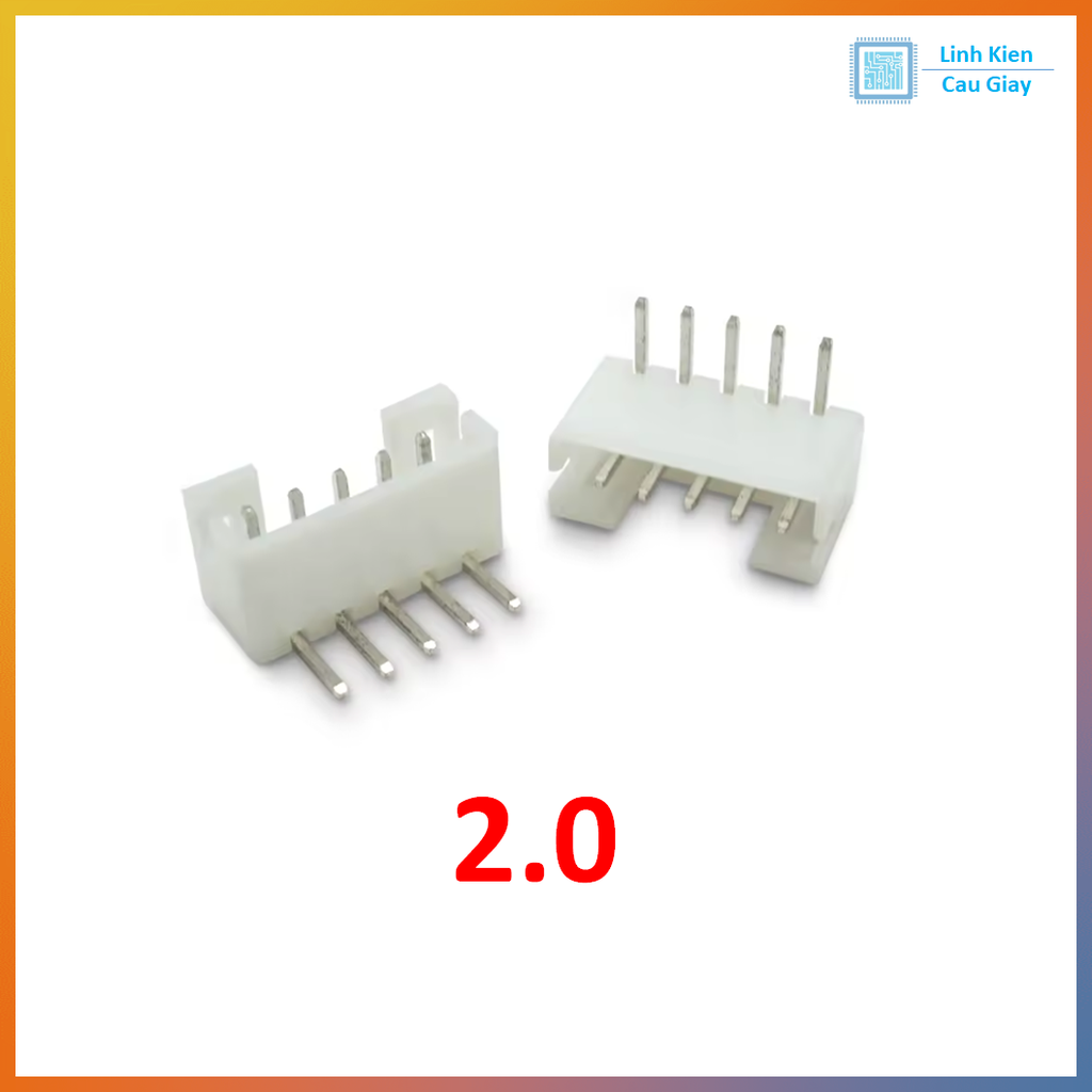 Header PH2.0 Đực cong (10c)