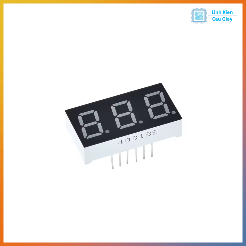 LED 7 Thanh 0.36inch Anot Chung - Sáng Đỏ