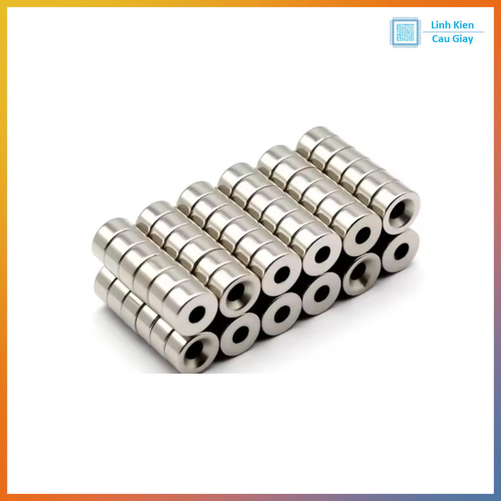 Nam châm tròn có lỗ đất hiếm nhiều kích thước