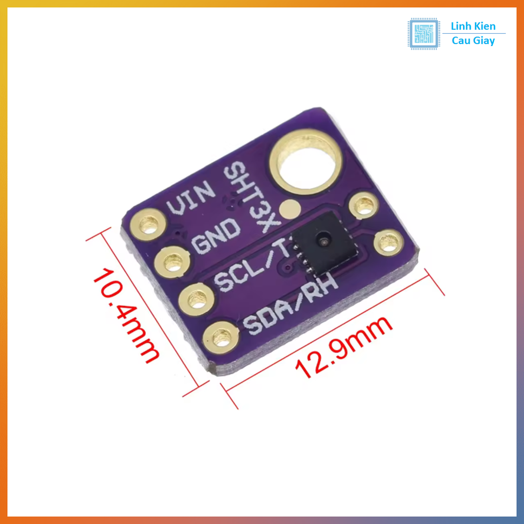 Cảm biến nhiệt độ, độ ẩm GY-SHT30-D giao tiếp I2C