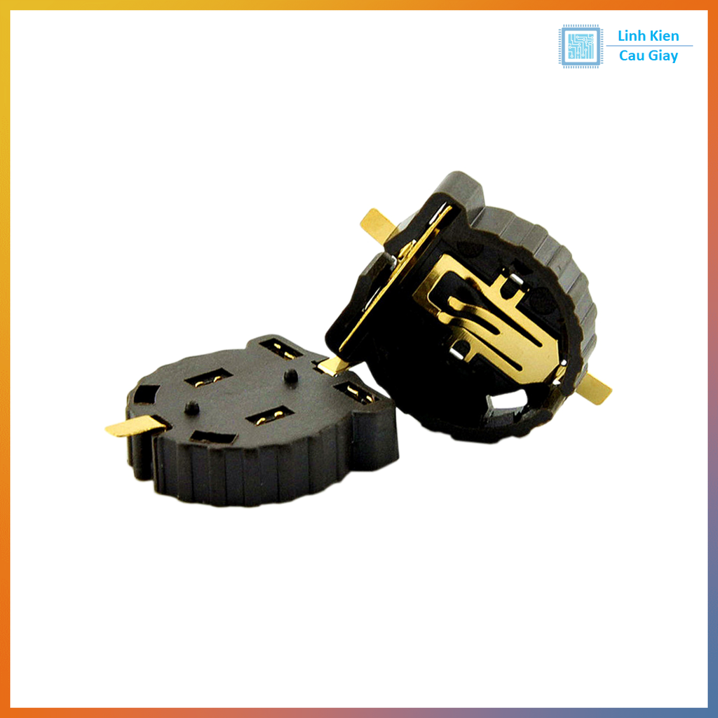 Đế gắn pin nút CR1220 SMD chân vàng
