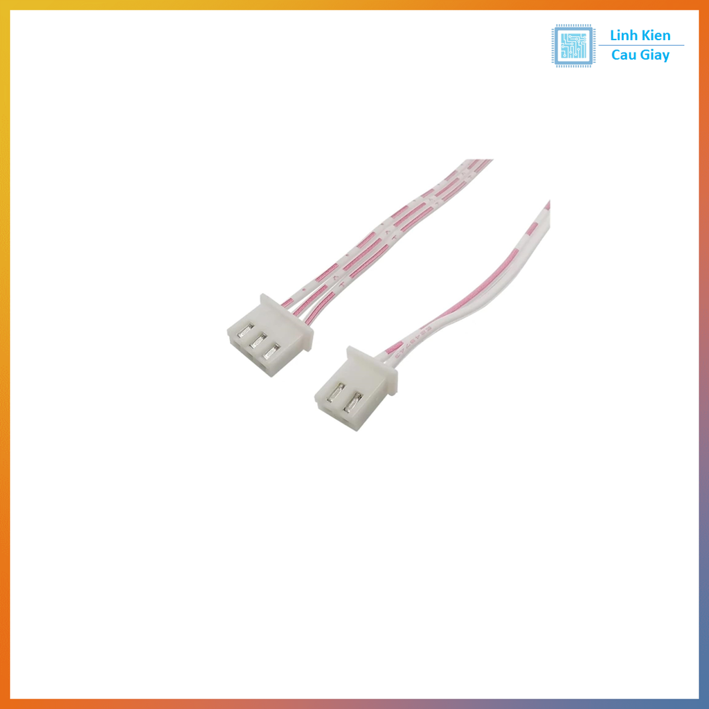 Dây Trắng XH2.54 Dài 20cm 2 Đầu Jack