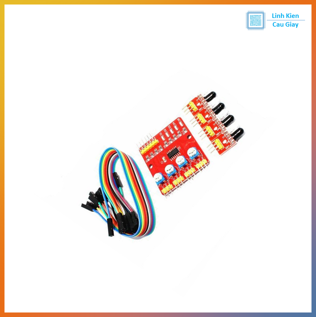 MODULE HỒNG NGOẠI V4 - DÒ ĐƯỜNG PHÁT HIỆN MÀU ĐEN-TRẮNG