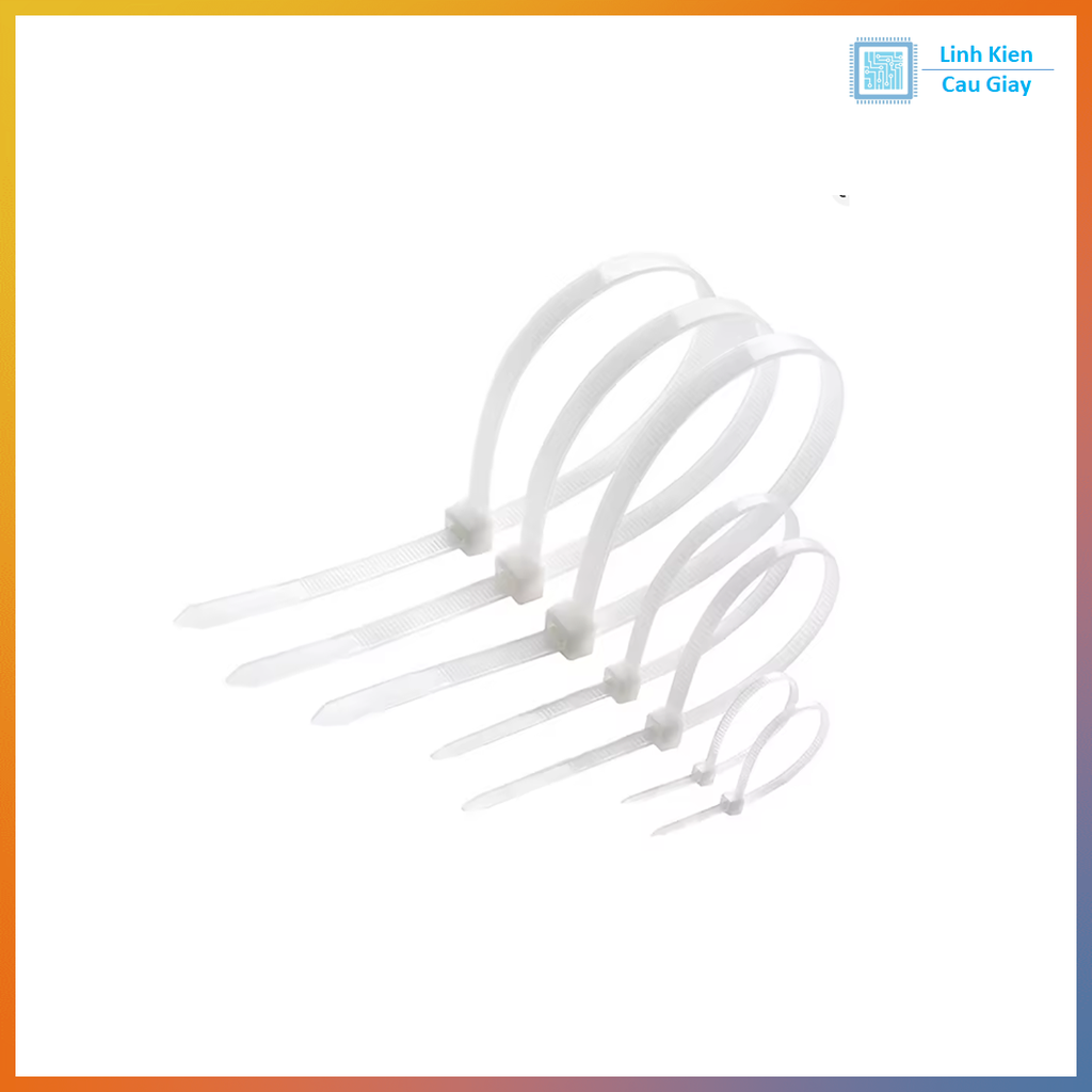 Dây thít màu trắng (100 chiếc)