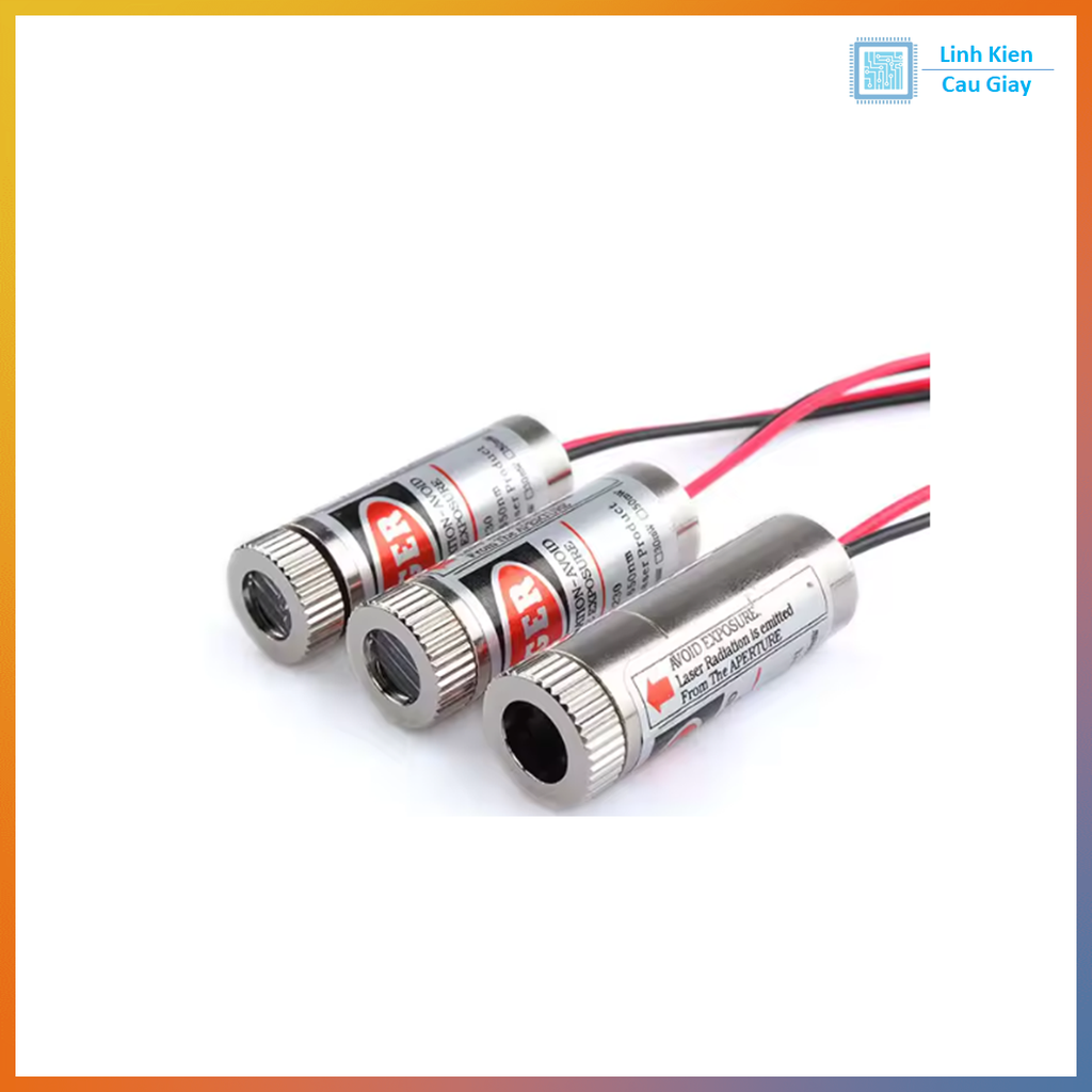 Đầu phát laser 5mW màu đỏ Hội tụ