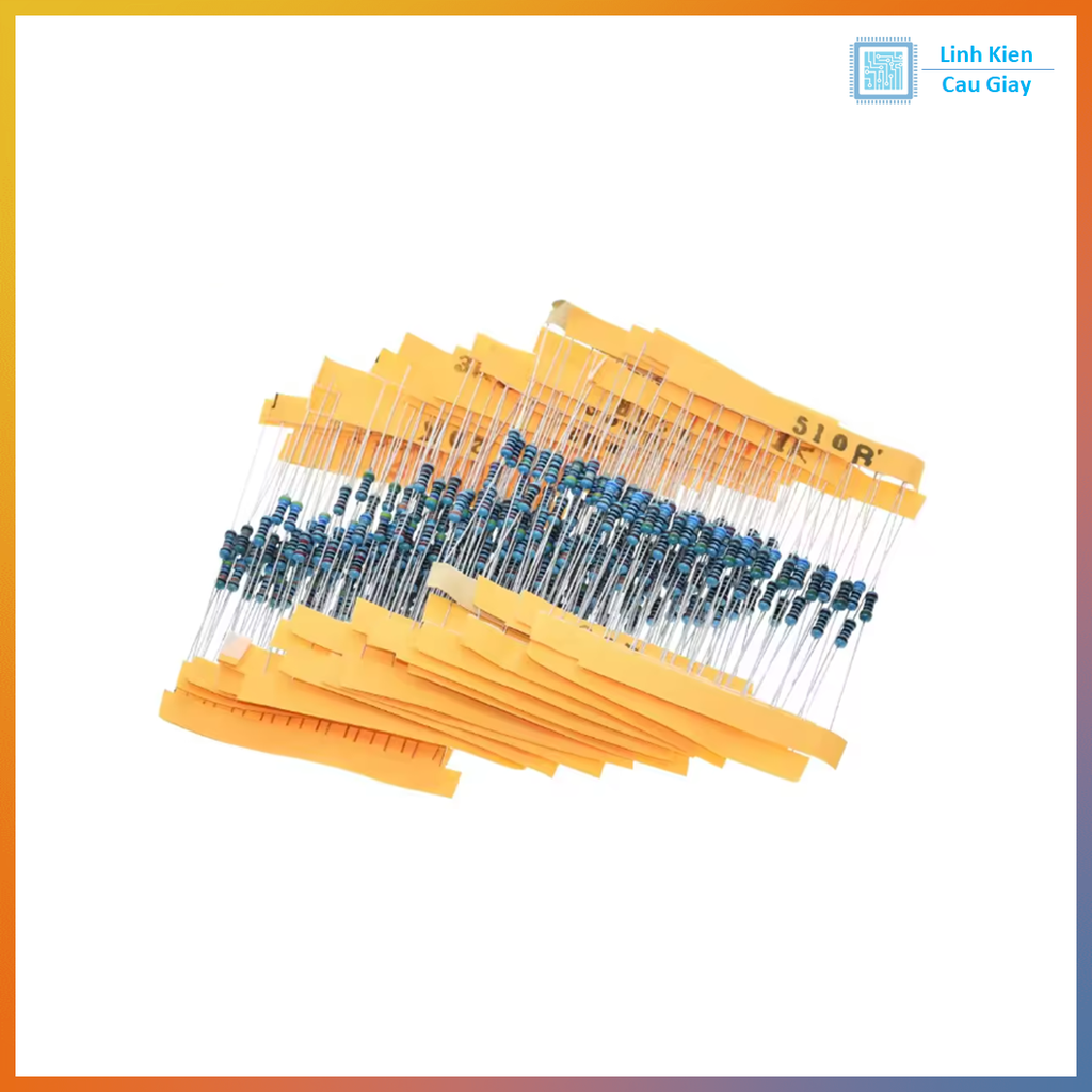 Trở vạch 1/4W 1% 100ohm đến 820ohm (50 con)