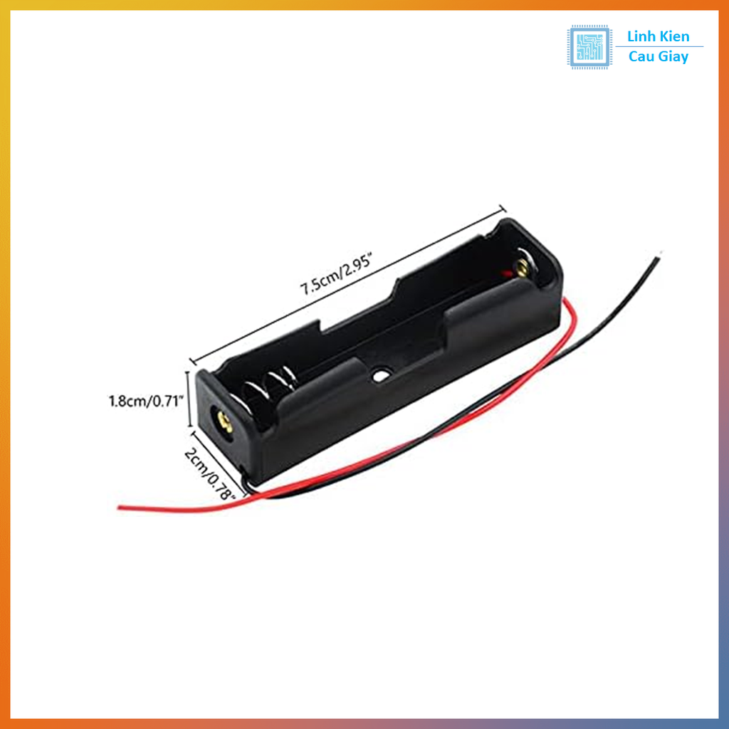 Hộp Đế Pin Ultrafire 18650 có dây ( Các loại )