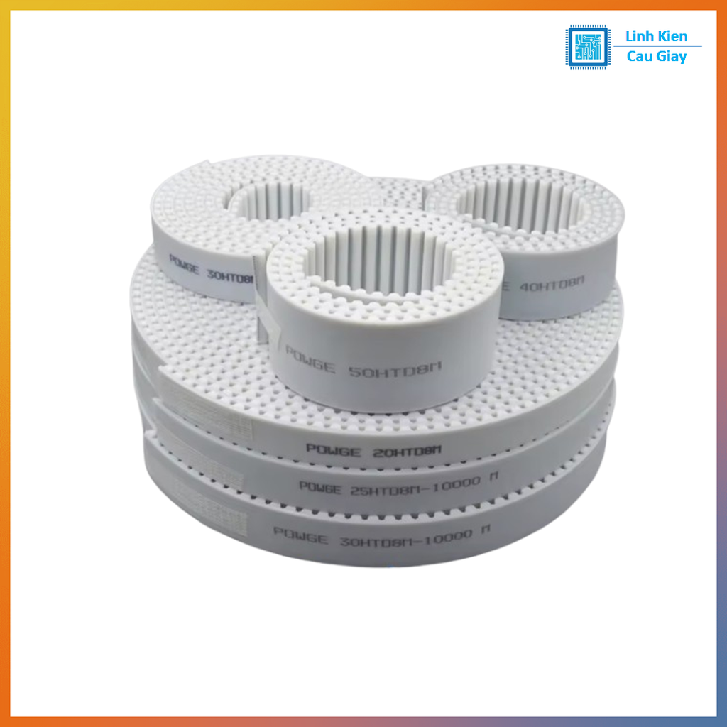 Dây đai răng Dây Curoa 8M (Giá 1 mét) Bản rộng