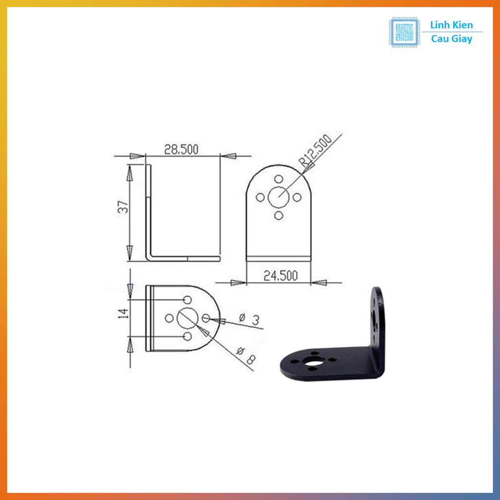 Thanh chữ L cho RC servo