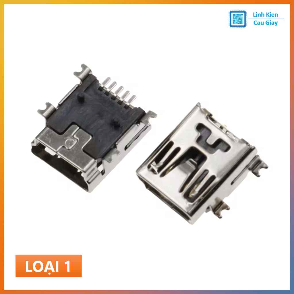 Cổng Mini USB SMD (Loại cái)