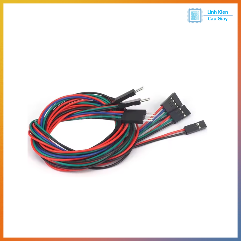 Dây điện DuPont 4P Đực - Cái dài 70 cm