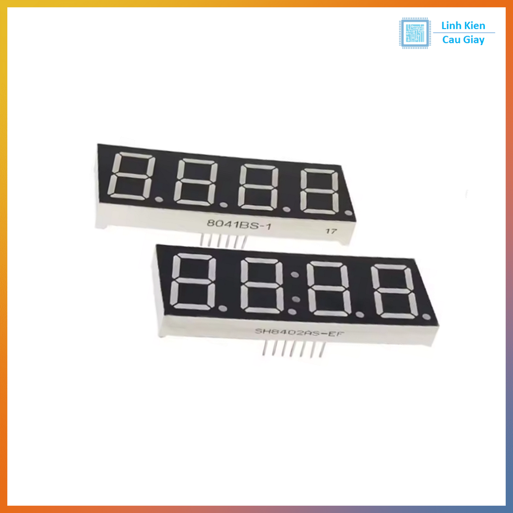 Led 7 thanh đồng hồ Katot Chung - Sáng Đỏ