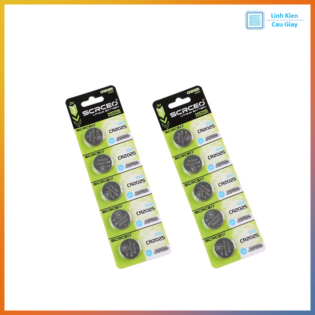 Pin CR2025 Loại Vỉ (1 Viên)