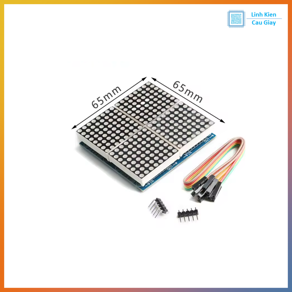 Module Hiển Thị 4 Led Ma Trận MAX7219 2*2 hình vuông