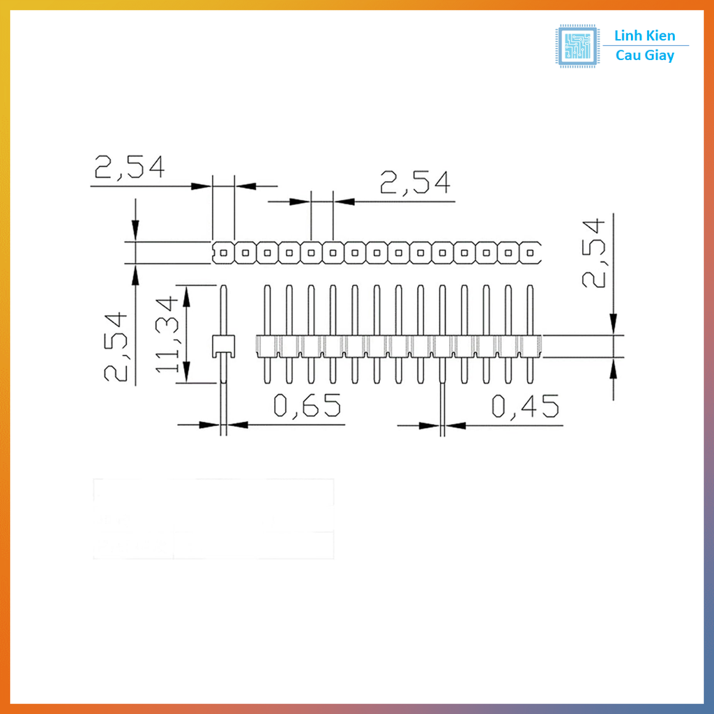 Jump Đơn Đực 2.54MM 1x40P (Loại Thẳng, Cong)