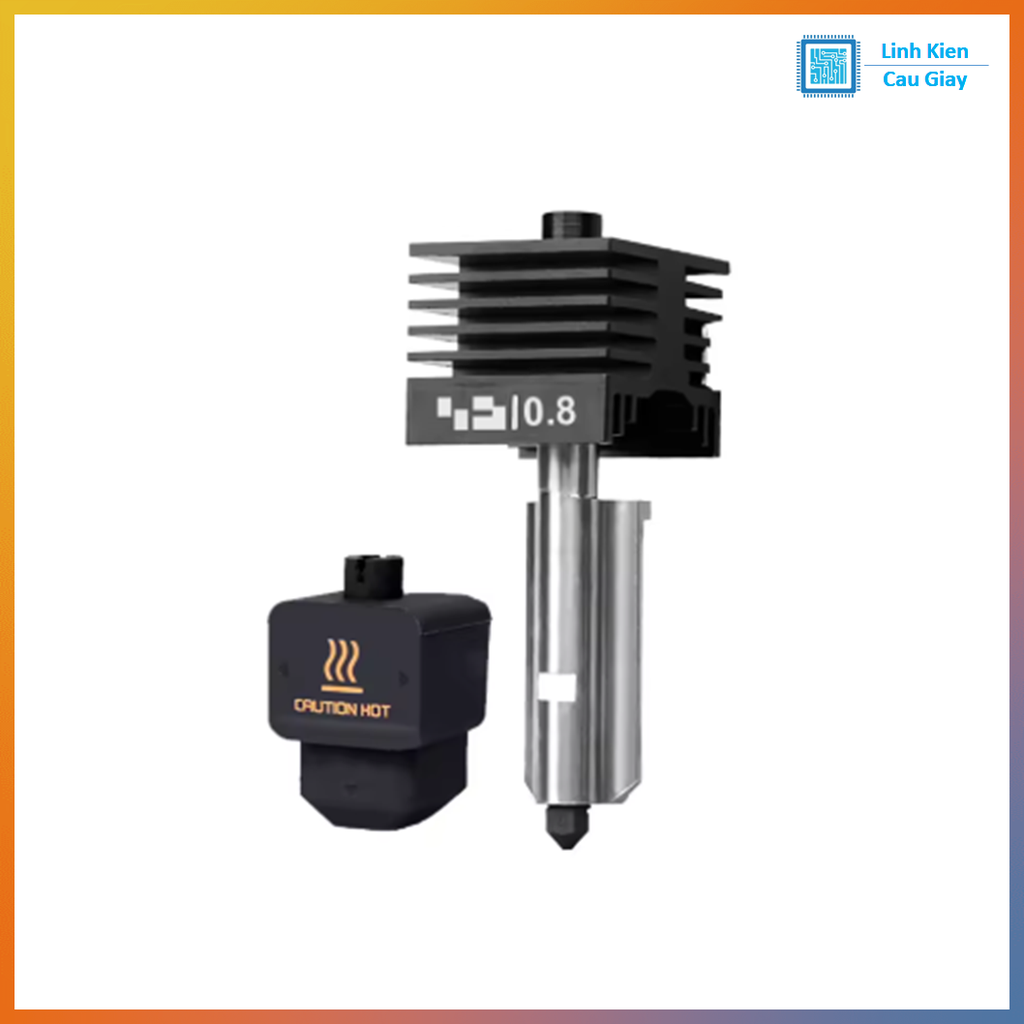 Cụm đầu phun Hotend Bambu Lab A1/A1 Mini/H2D Nozzle thép cứng