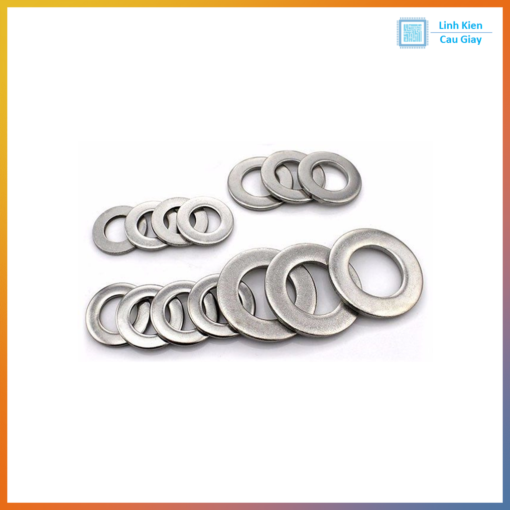 Long đen phẳng inox (SL 10c)