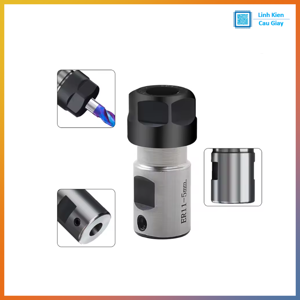Đầu nối trục Spindle Kẹp Dao ER20