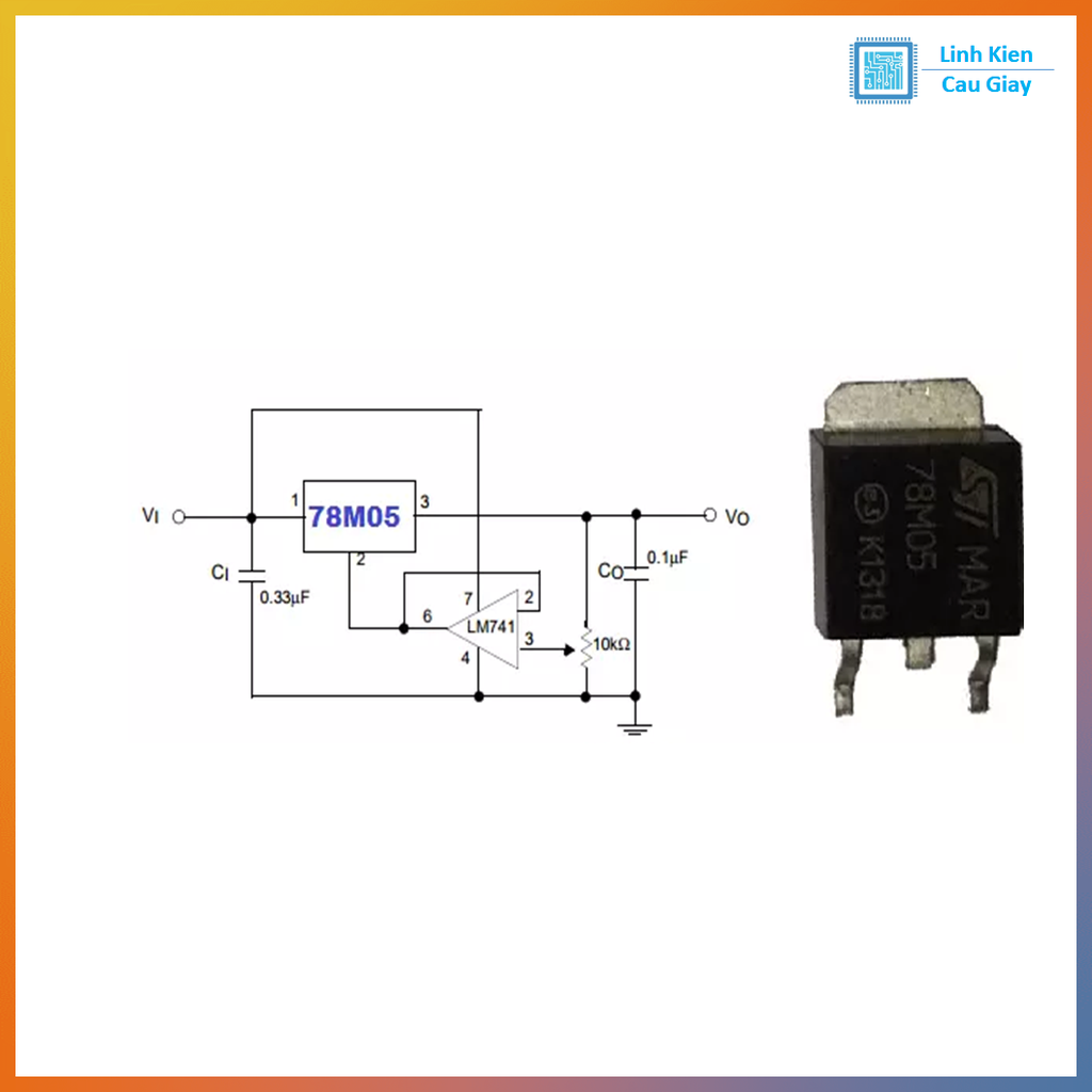 Linh kiện 78M05 SOT-252 800mA