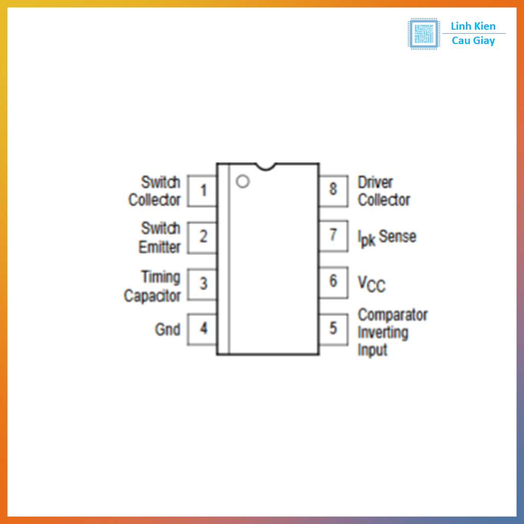 Linh kiện MC34063 DIP8