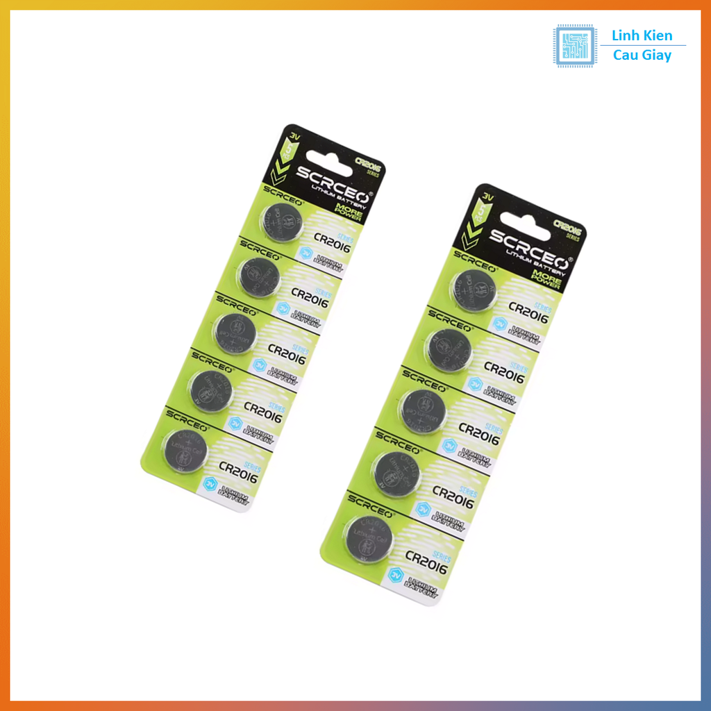 Pin CR2016 Loại Vỉ (1 Viên)