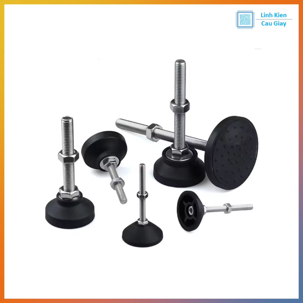 Chân đế nylon D50x50mm các loại