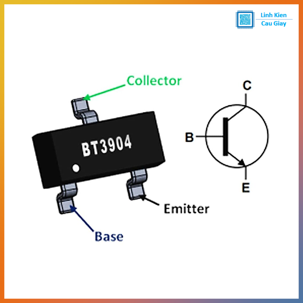 Linh kiện 2N3904 NPN SMD SOP-23 (Gói 10c)