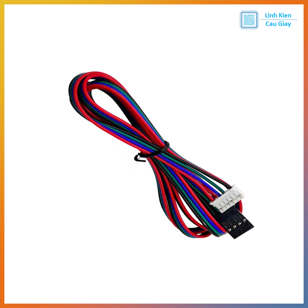 Dây nối động cơ bước NEMA17 – Cáp 4Pin Dupont sang 6Pin XH2.54 cho máy in 3D
