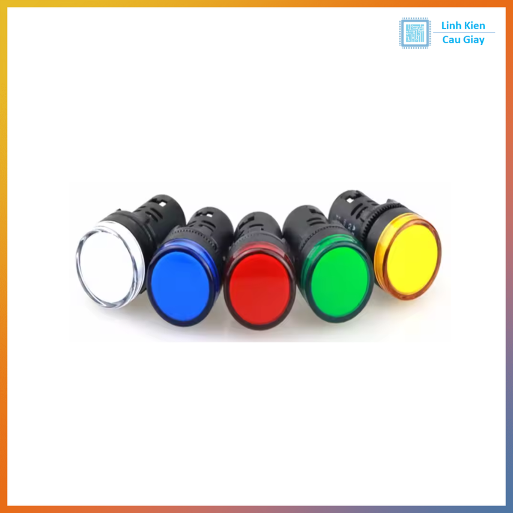 Đèn báo phi 22mm AD16 22D/S Điện áp 24V