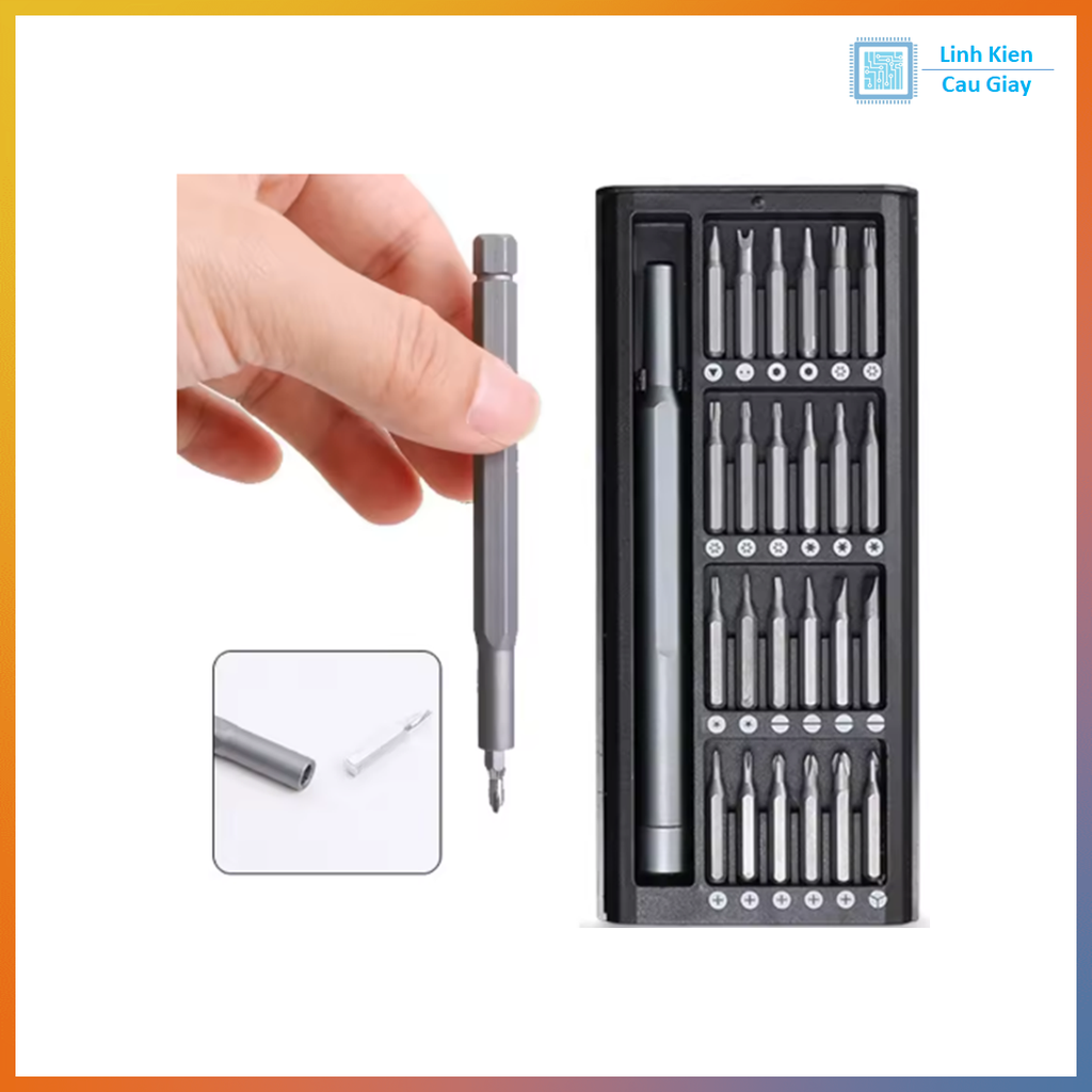 Bộ tua vít đa năng 25 chi tiết trong 1 sửa chữa điện thoại, laptop, máy tính
