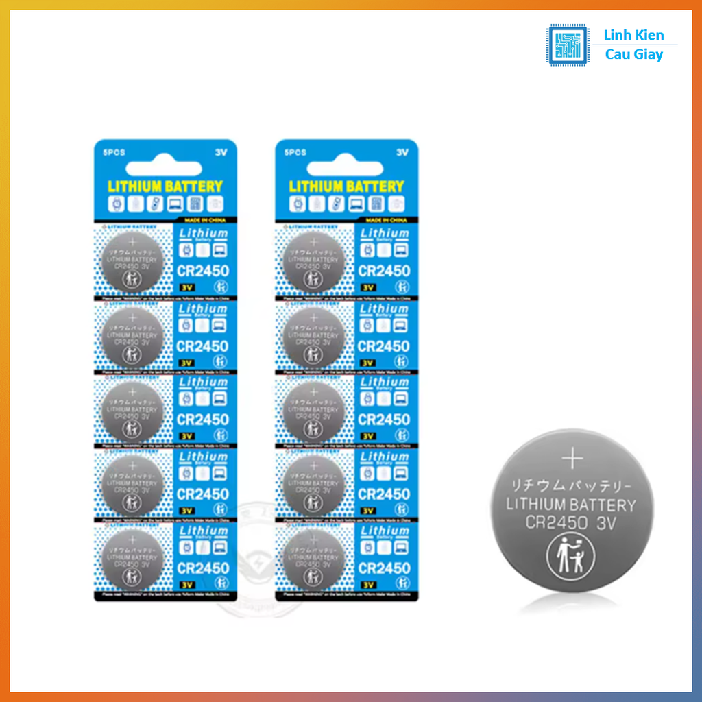 Pin CR2450 loại vỉ