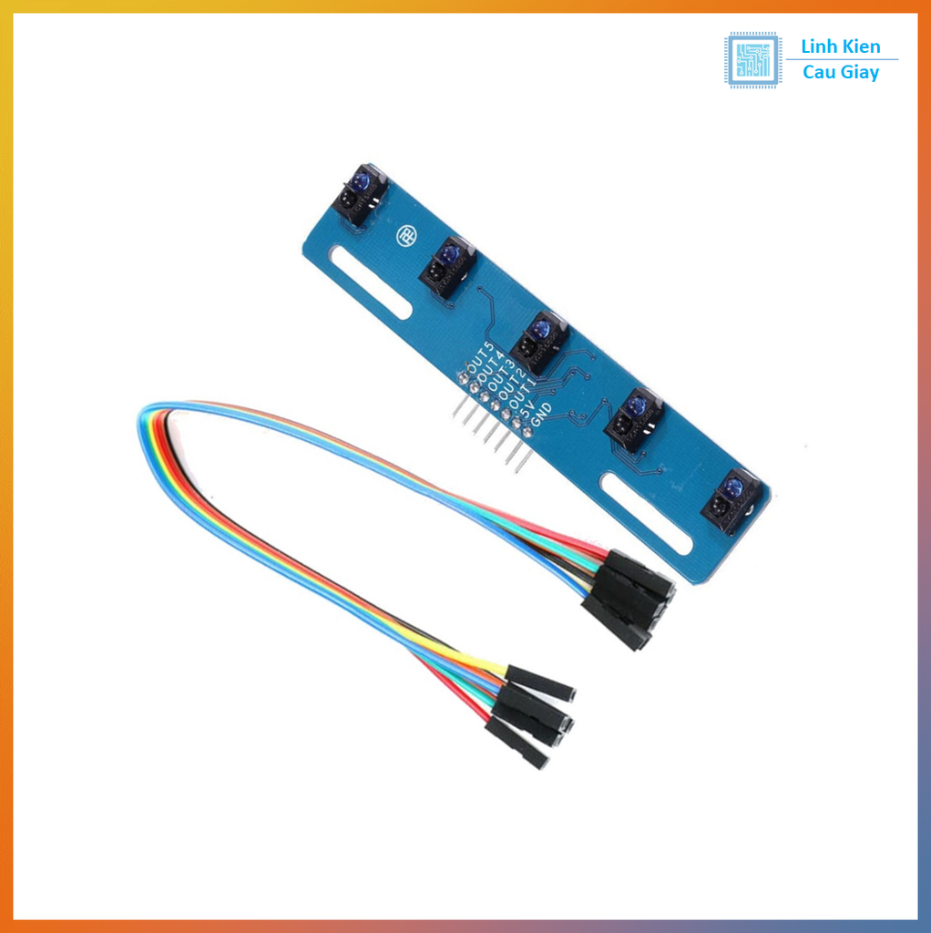 Module Dò Đường 5 Mắt TCRT5000 3.3–5V