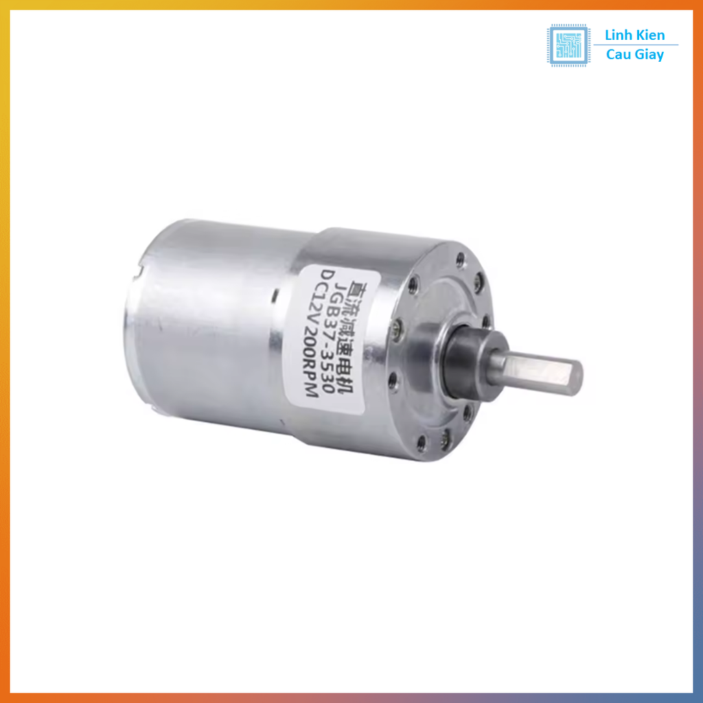 Động Cơ DC Giảm Tốc JGB37-535 (24VDC)