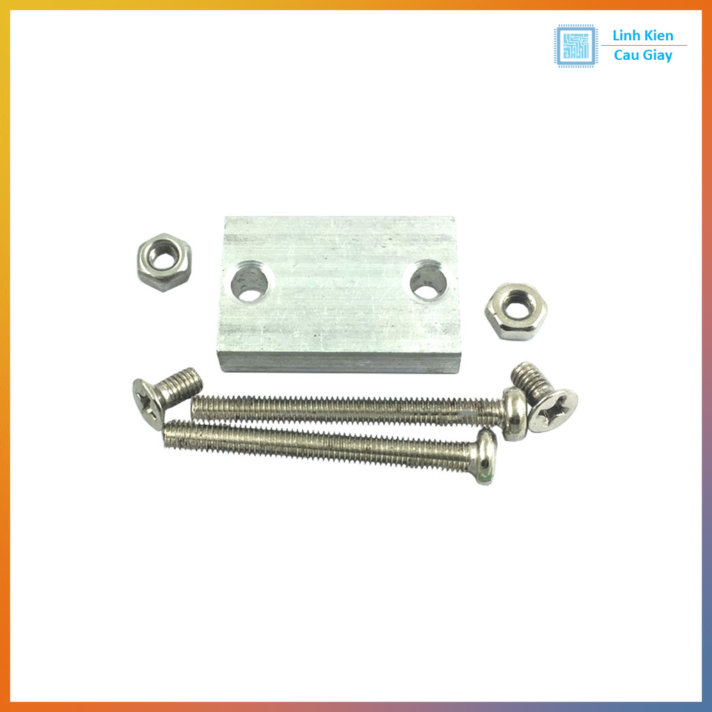 Gá nhôm động cơ vàng V1 kim loại