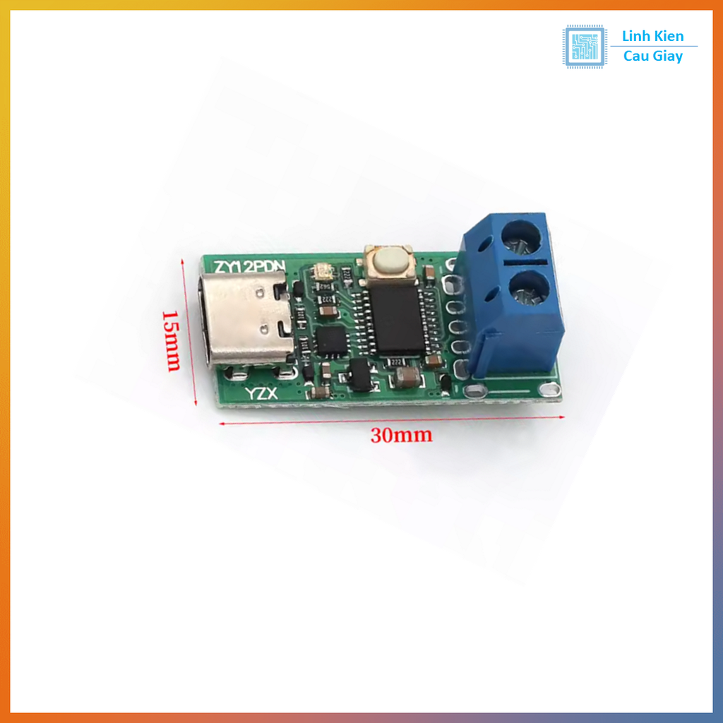 Module sạc nhanh ZY12PDS Type-C USB-C PD2.0 3.0