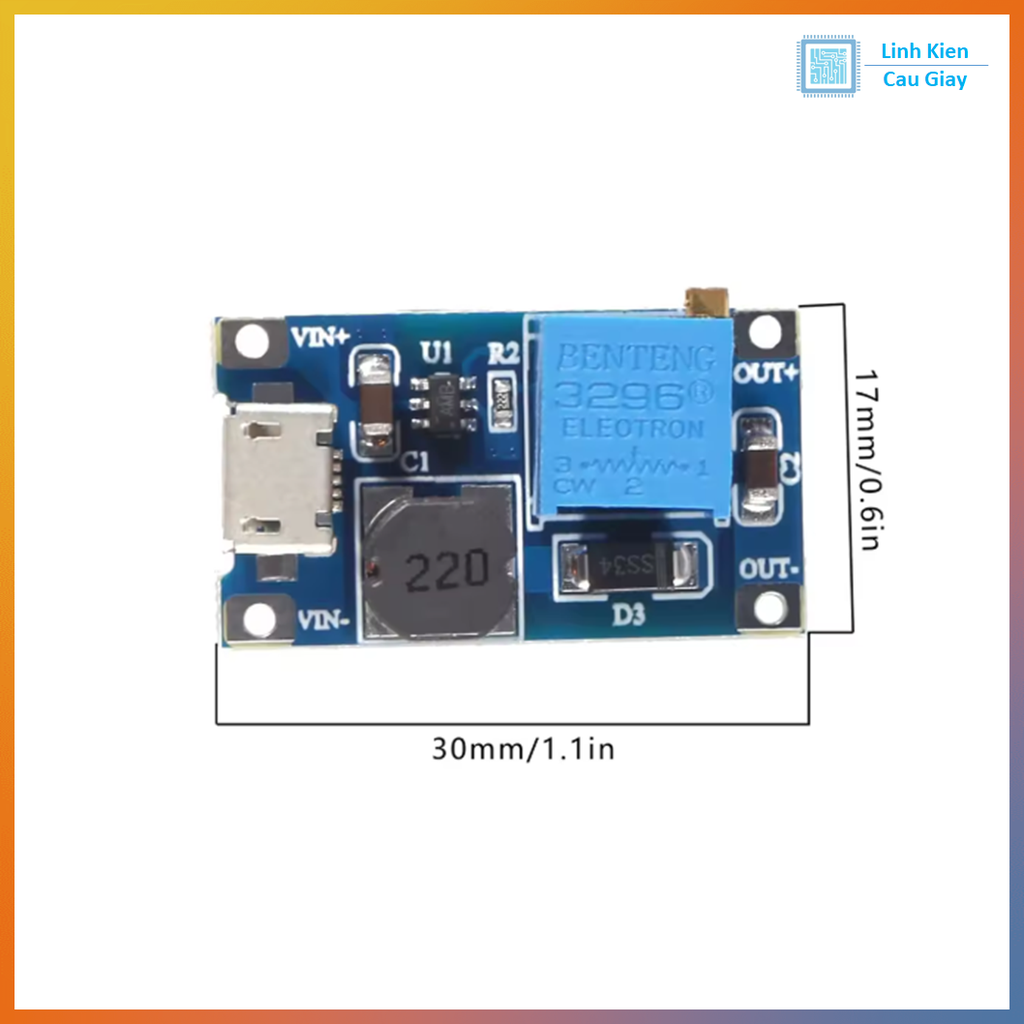 Module tăng áp DC-DC Boost Converter MT3608