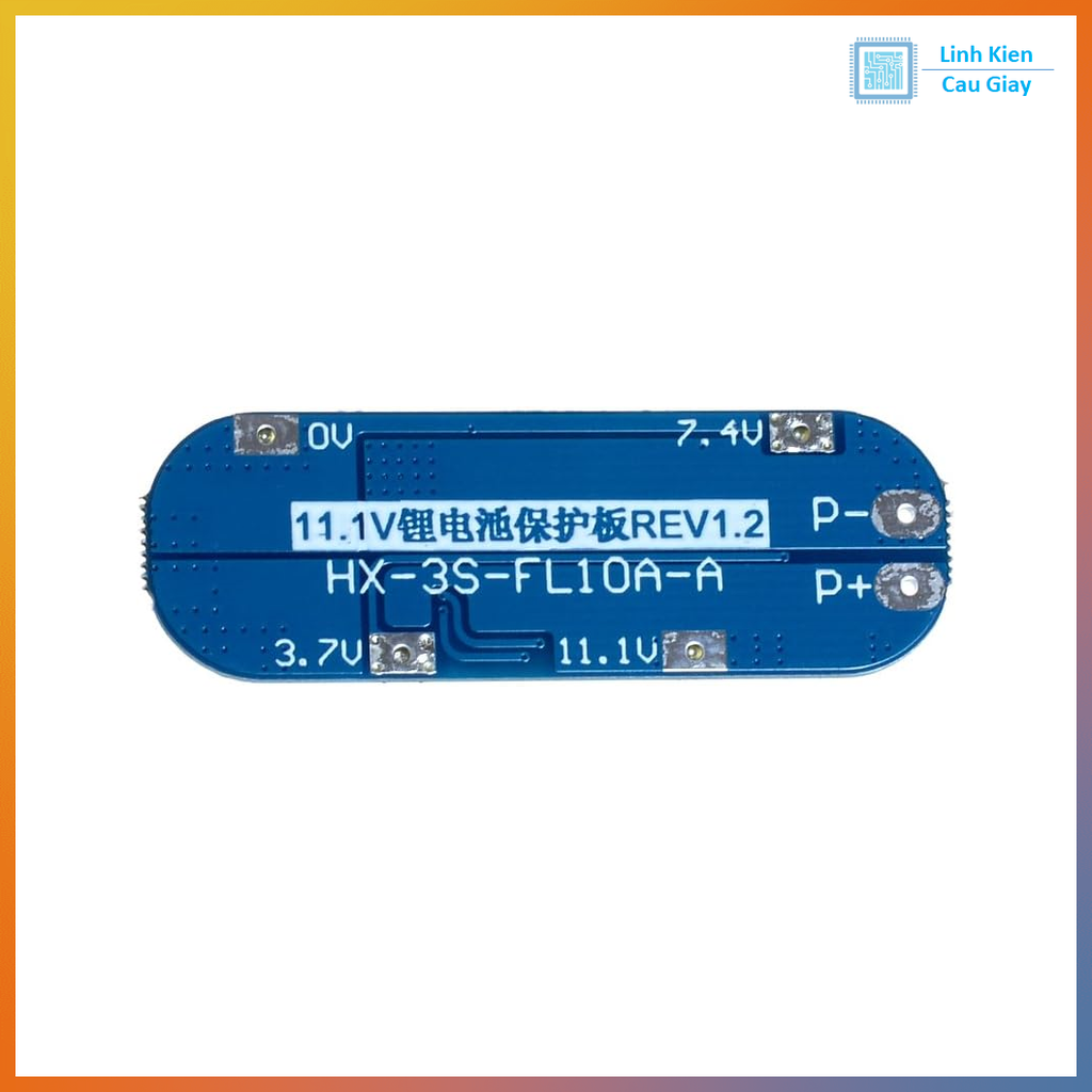 Mạch Sạc và Bảo Vệ Pin 10A Nối Tiếp 3 Cell 18650