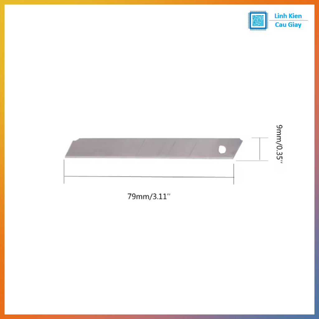Hộp lưỡi dao rọc giấy nhỏ 9mm