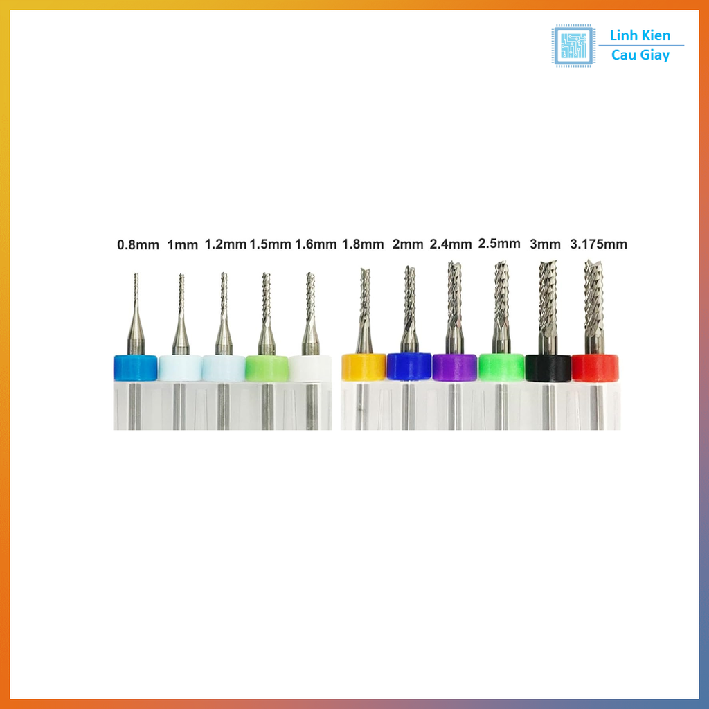 Mũi phay PCB quả dứa 0.8-3.175 mm