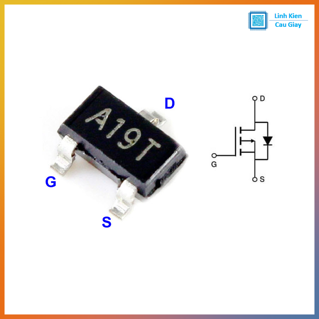Linh kiện Mosfet AO3401 Chân dán SOT23 (SL: 5 Chiếc)