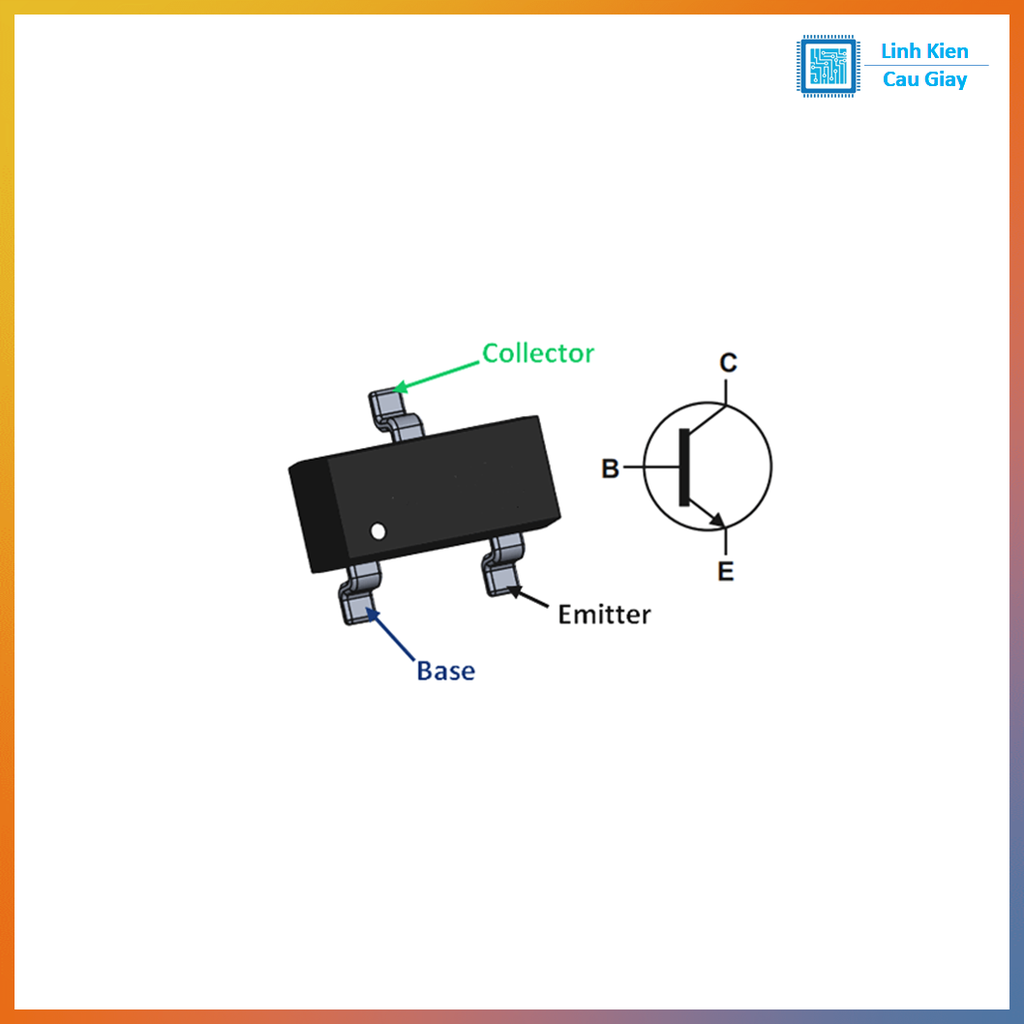 Linh kiện 2N5551 NPN SMD SOT-23 (Gói 10c)