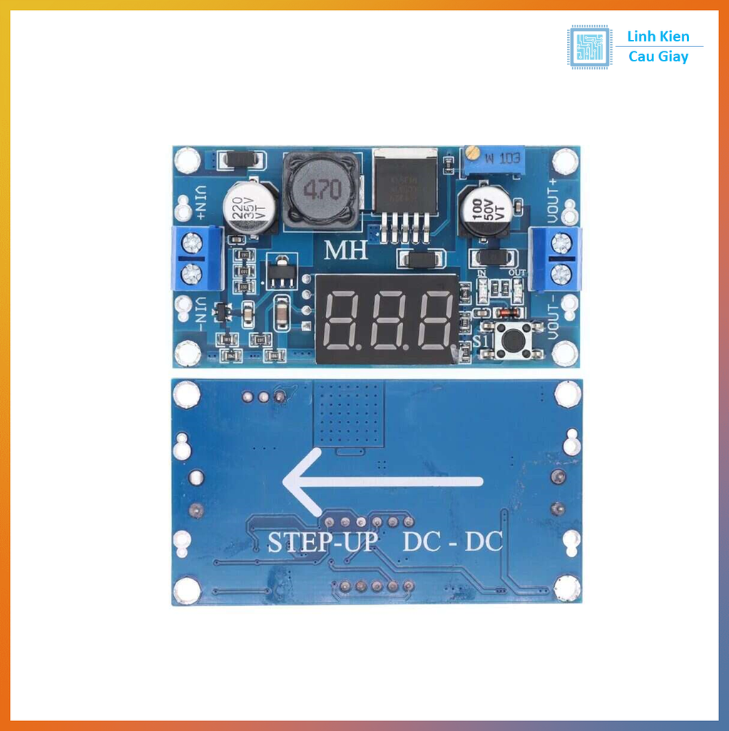 Module tăng áp DC-DC XL6009 có LED hiển thị