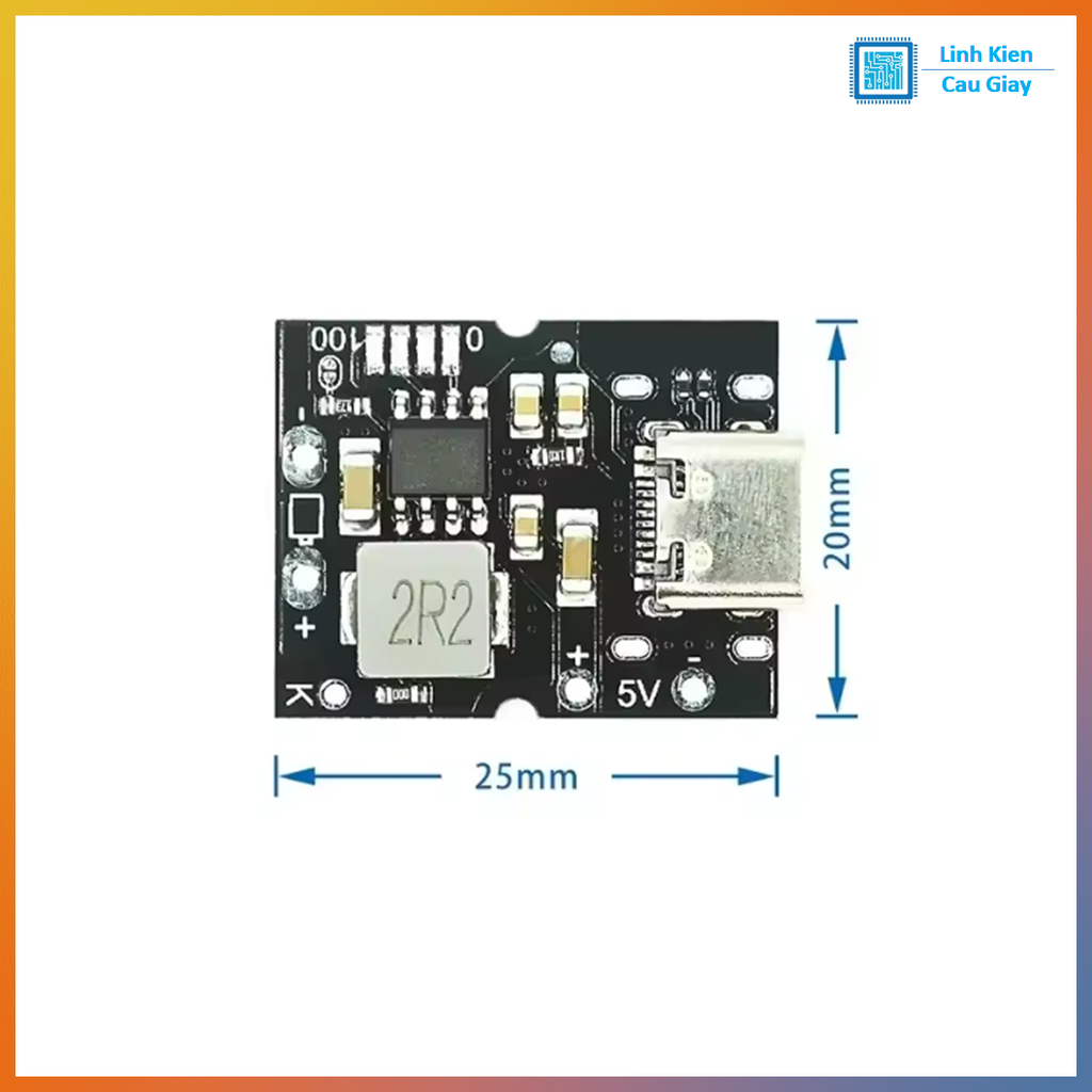 Mạch Sạc Pin Dự Phòng cổng Type-C 5v2A