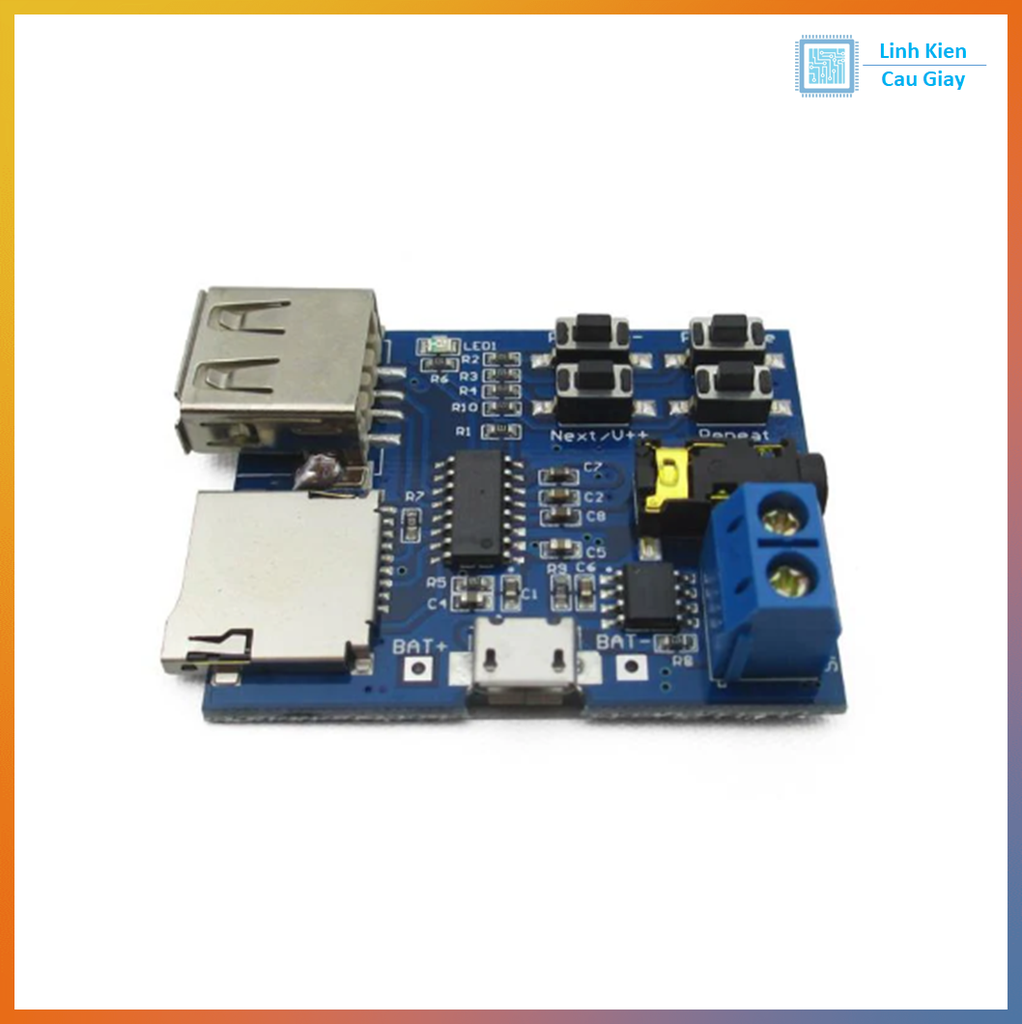 Module Đọc Thẻ SD + USB MP3 Phát Nhạc