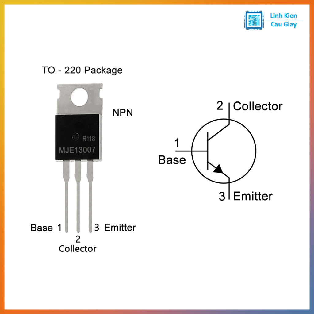 Linh kiện E13007 DIP TO-220 NPN